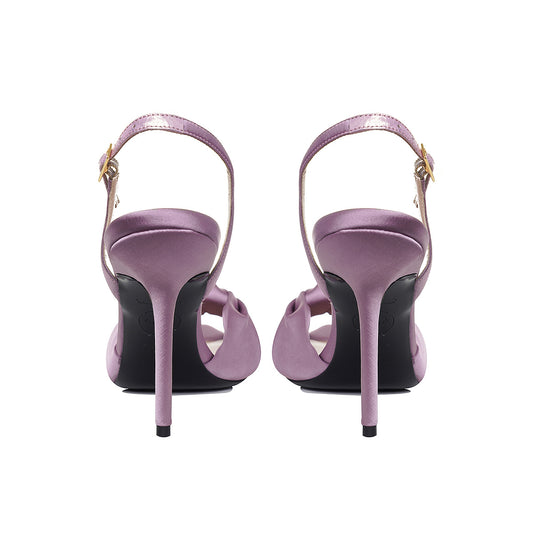 Sandale Sofia Satin, Mov-Lavanda - Premium Collection
