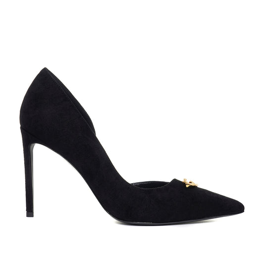 Pantofi Emma Piele Intoarsa, Neagra - Premium Collection