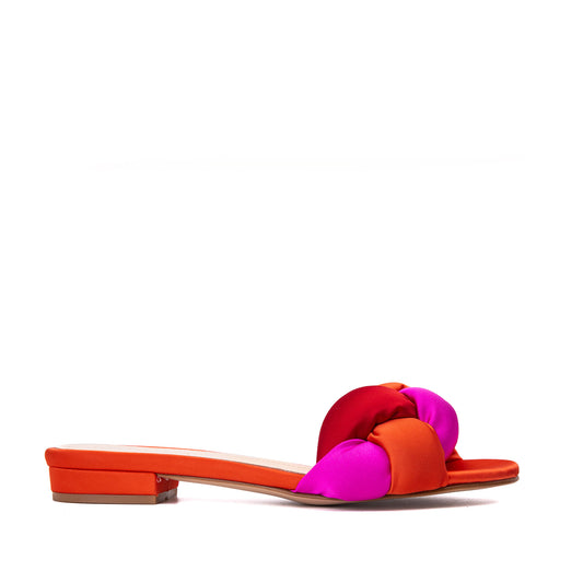 Papuci Adele Satin, Multicolor